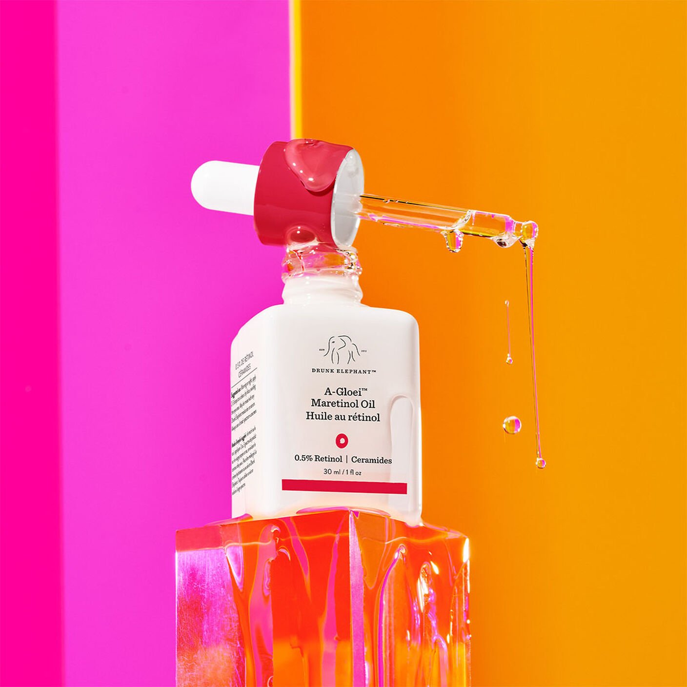 Óleo vegan de retinol 0,5% para suavização da pele | Drunk Elephant