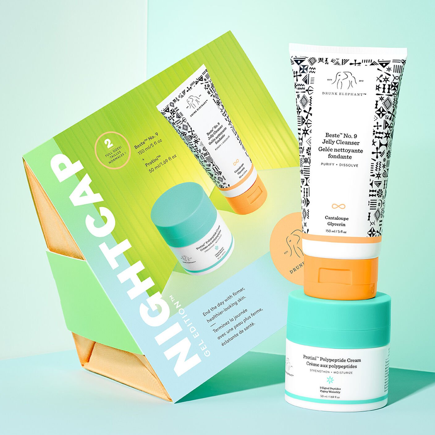 Nightcap: Conjunto de Cuidado da Pele Gel Edition™ Agora Disponível | Drunk Elephant