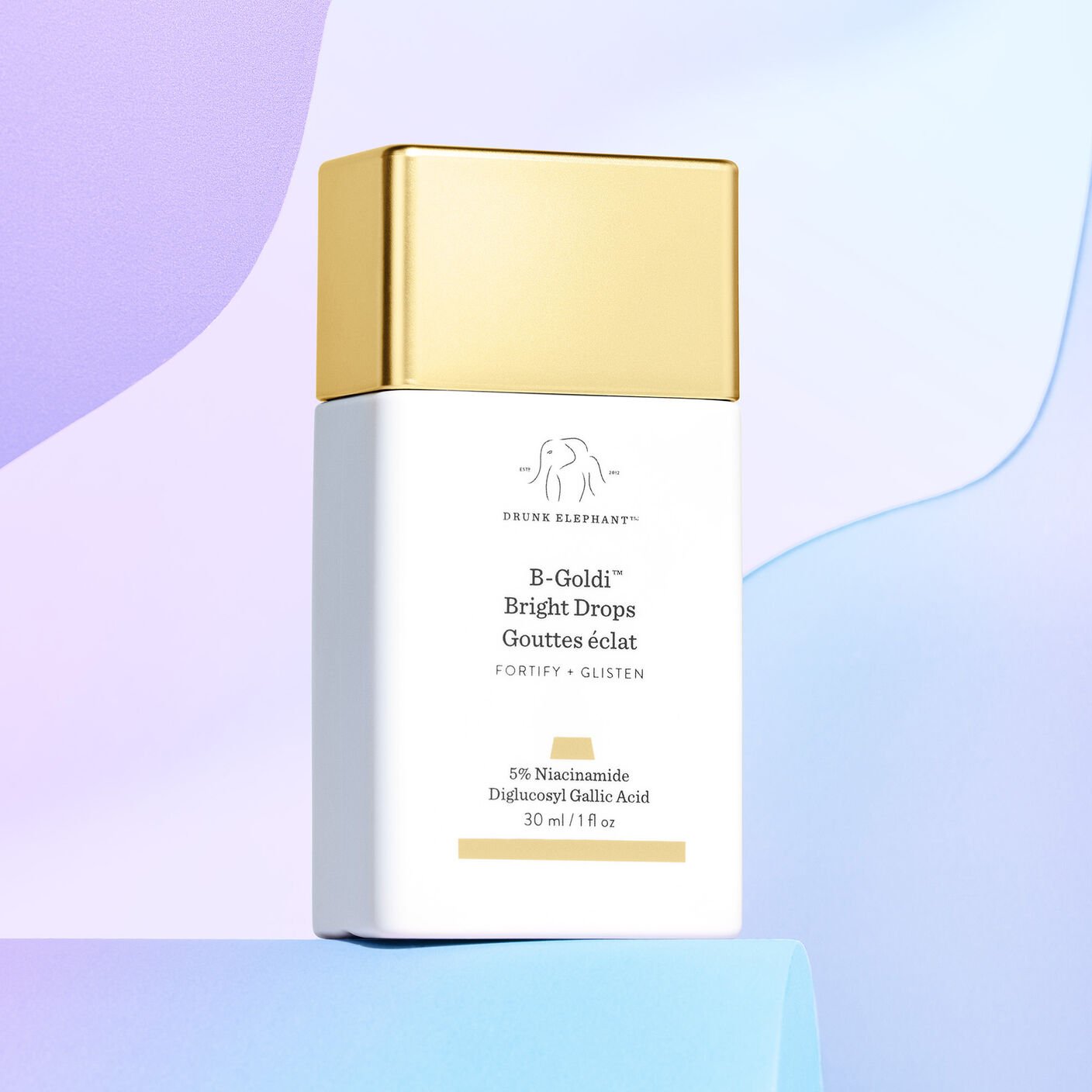 Gotas de sérum dourado com 5% de niacinamida | Drunk Elephant